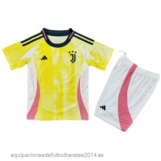 Nuevo 2ª Conjunto De Niños Juventus 24/25 Amarillo Blanco Baratas